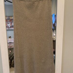 Rails Ribbed Brown Pencil Skirt
